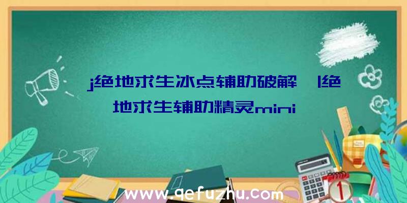 「j绝地求生冰点辅助破解」|绝地求生辅助精灵mini